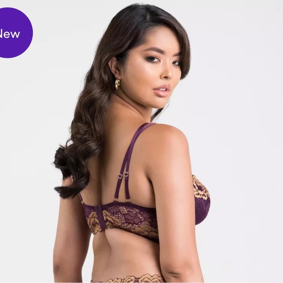 Love honey Parisienne luxe lace bra. Light blue color size small - Picture 2 of 6